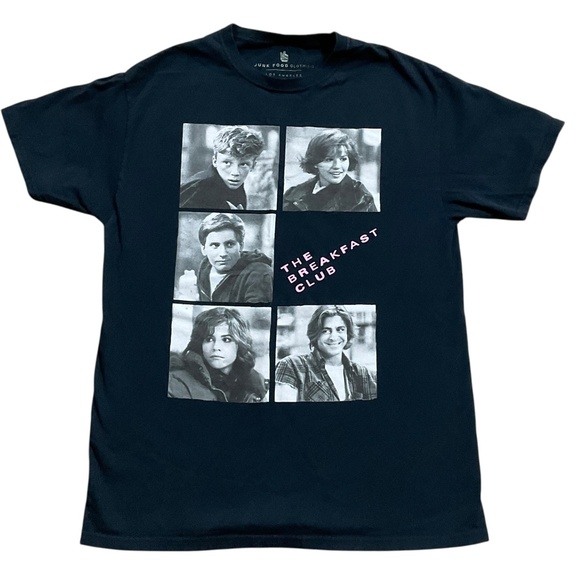 The Breakfast Club Junk Food Clothing Los Angeles 100% cotton T-shirt  Small tee - Picture 1 of 4